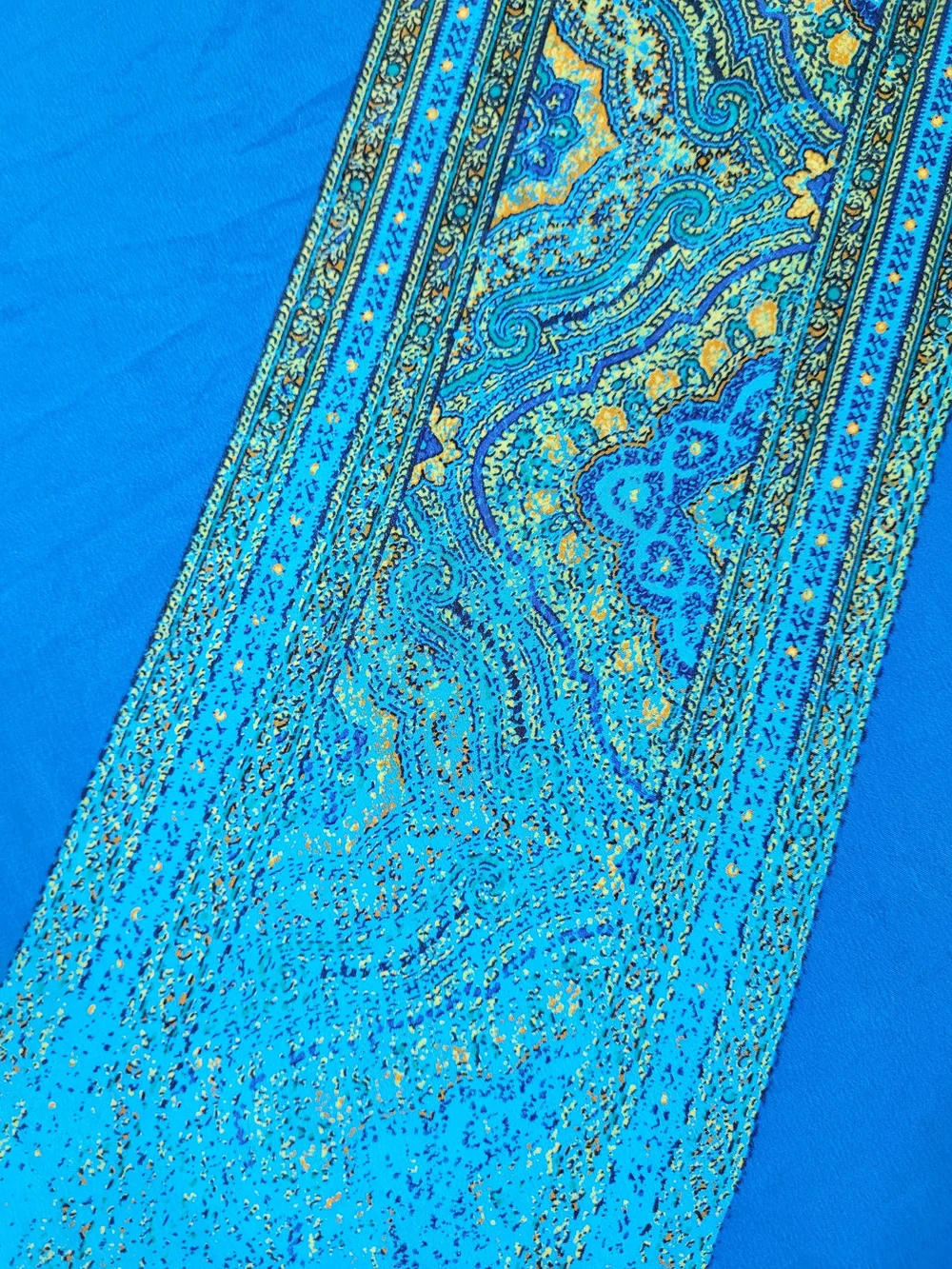 Vintage VALENTINO for STRATOS Italian Pure Silk Ombre Design Multi Color Scarf